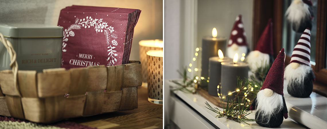 Διακοσμήστε το σπίτι σας σε παραδοσιακά χριστουγεννιάτικα χρώματα