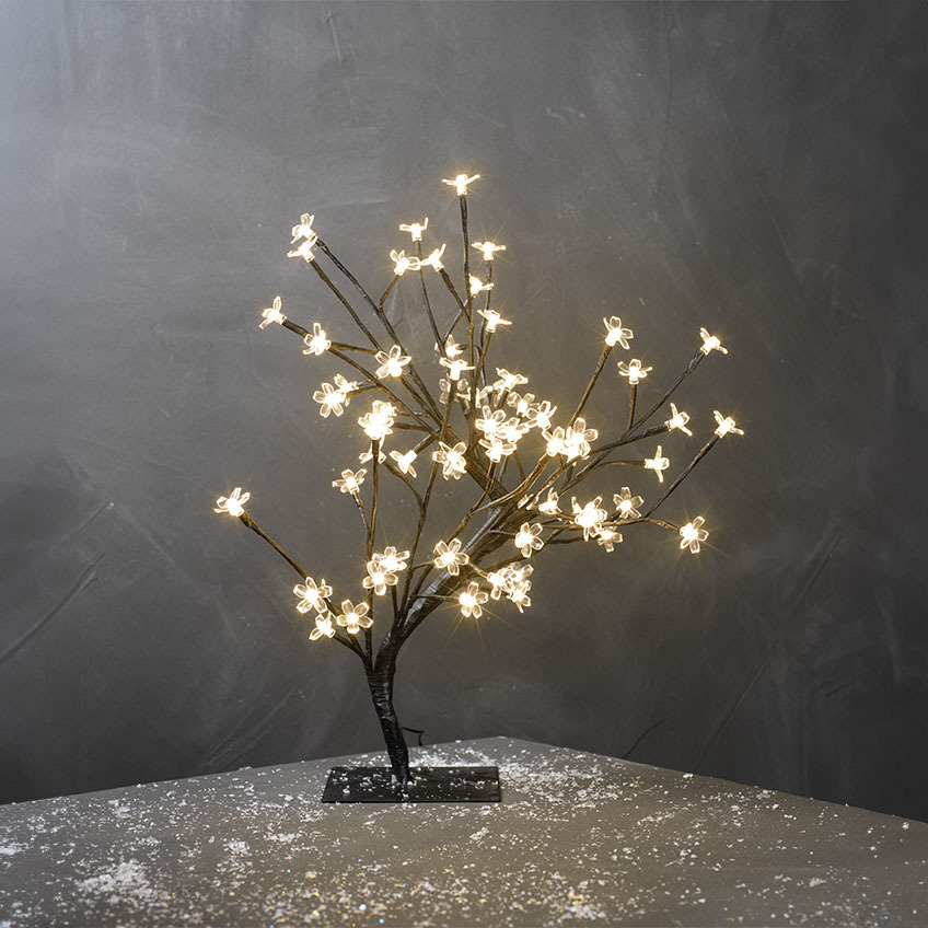 Το δέντρο με LED φωτάκια BONSAI Μικρό δέντρο με LED λαμπάκια μέρος της χριστουγεννιάτικης διακόσμησης