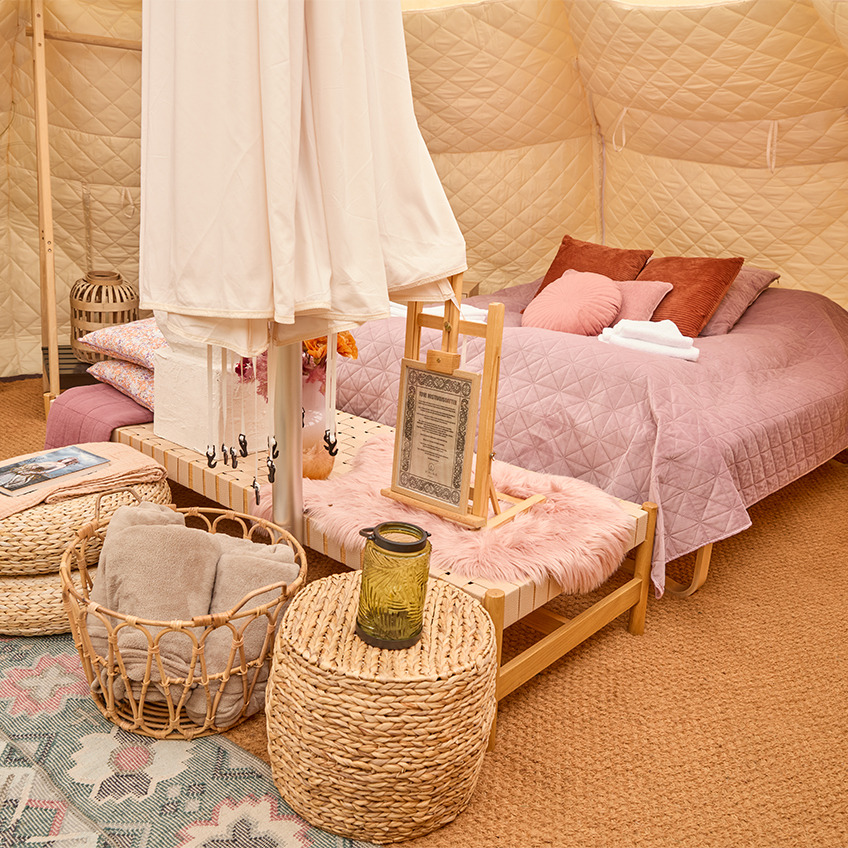 Luxurious tent at Bramslev Bakker