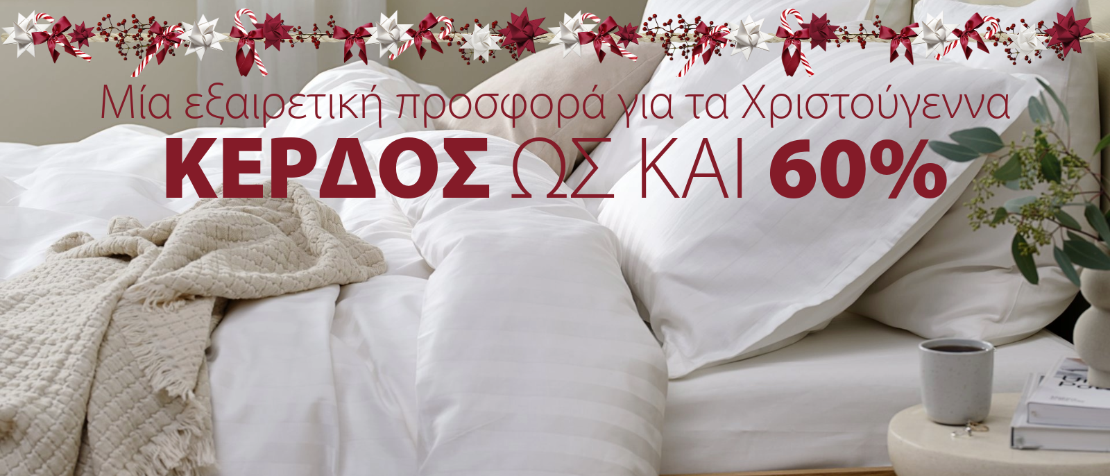 Μία εξαιρετική προσφορά για τα Χριστούγεννα - Κέρδος ως και 60% Μία εξαιρετική προσφορά για τα Χριστούγεννα - Κέρδος ως και 60%