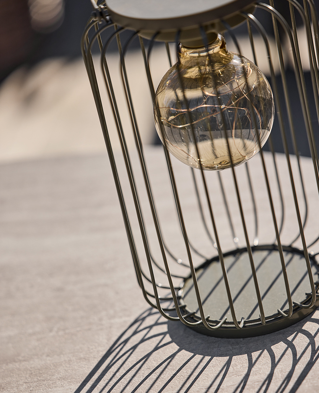 Λάμπα μπαταρίας εξωτερικού χώρου από μέταλλο