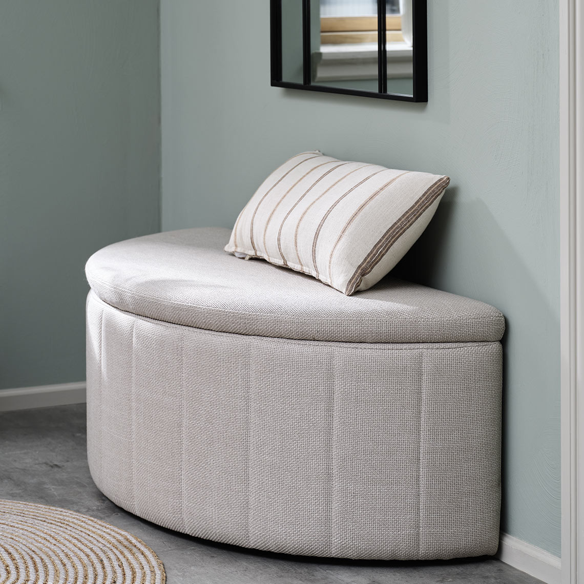 Πάγκος εισόδου σε ανοιχτό χρώμα