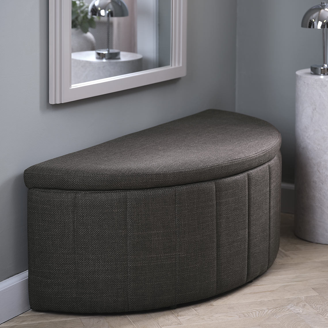 Πάγκος εισόδου σε σκούρο χρώμα