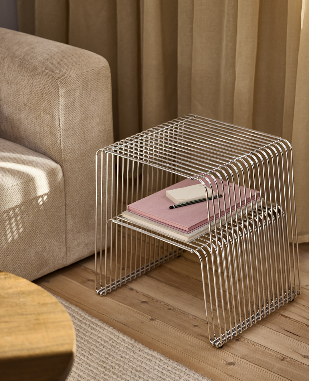 Βάση για διακοσμητικά σε χρώμα χρωμίου