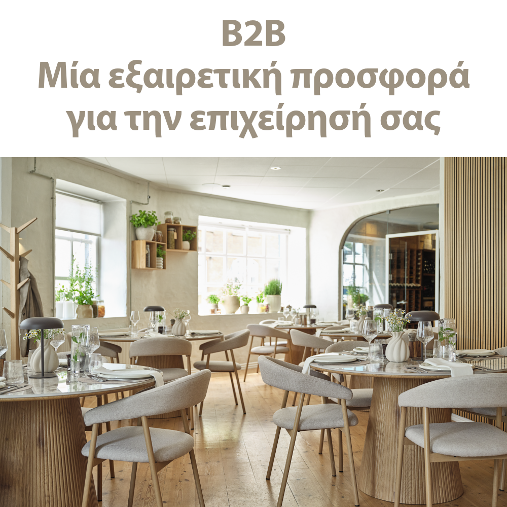 B2B - Μία εξαιρετική προσφορά για την επιχείρησή σας