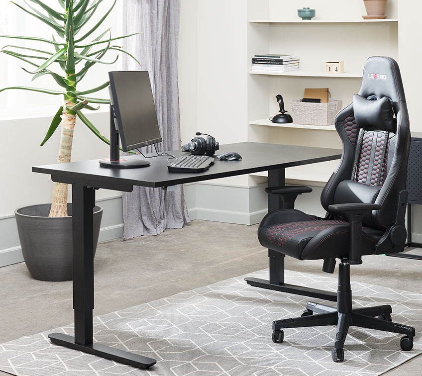 Γραφείο με ρυθμιζόμενο ύψος και καρέκλα gaming για το home office σας 